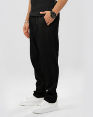 Plus Size Drawstring Straight Fit Gabardine Pants