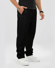 Plus Size Drawstring Straight Fit Gabardine Pants
