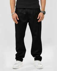 Plus Size Drawstring Straight Fit Gabardine Pants