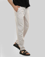 Drawstring Straight Fit Gabardine Pants