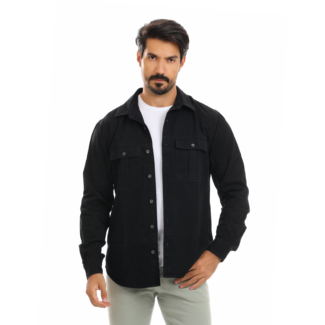 Denim Shirt With Two Pocket
