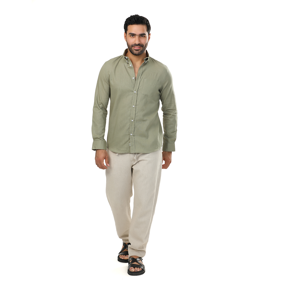 Regular Fit Linen Shirt