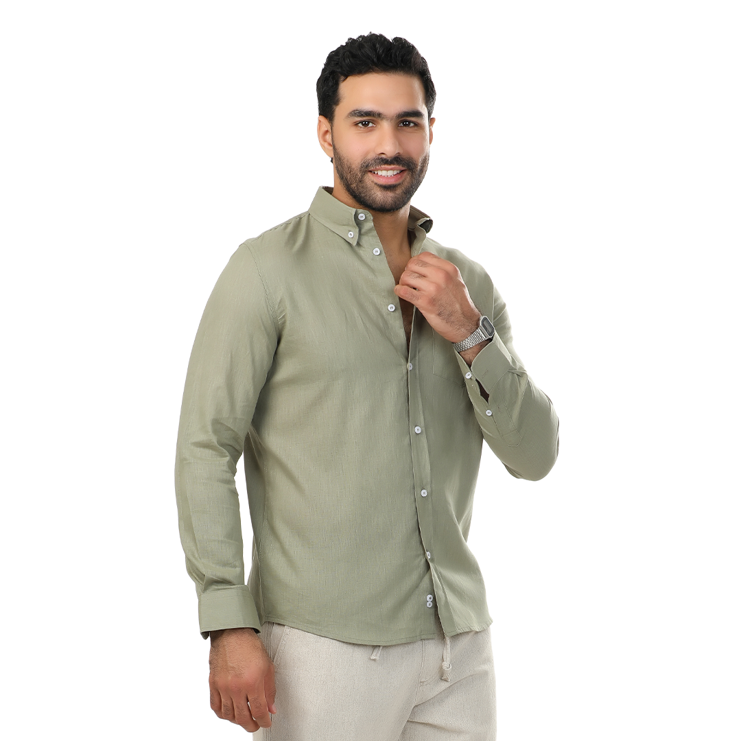 Regular Fit Linen Shirt