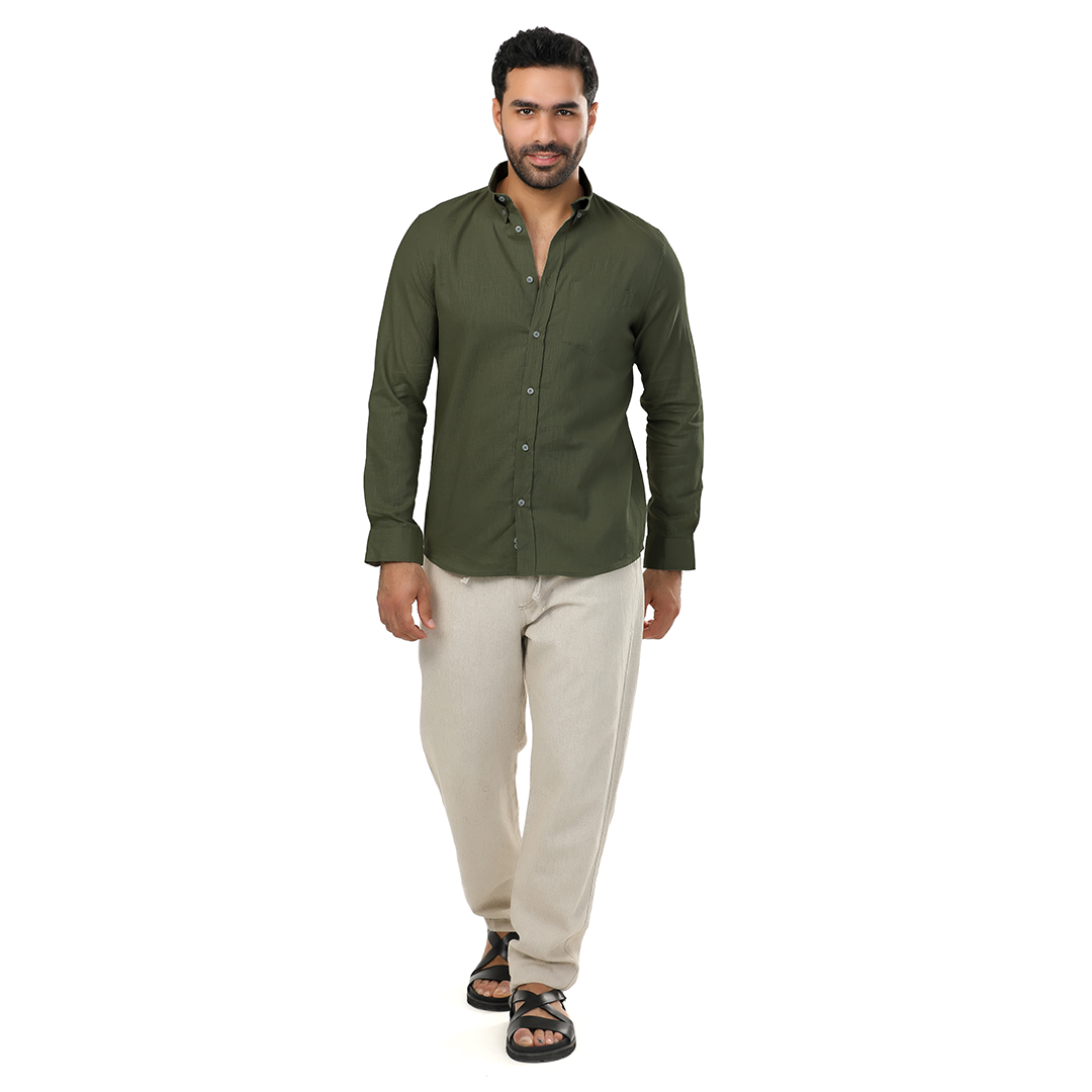 Regular Fit Linen Shirt