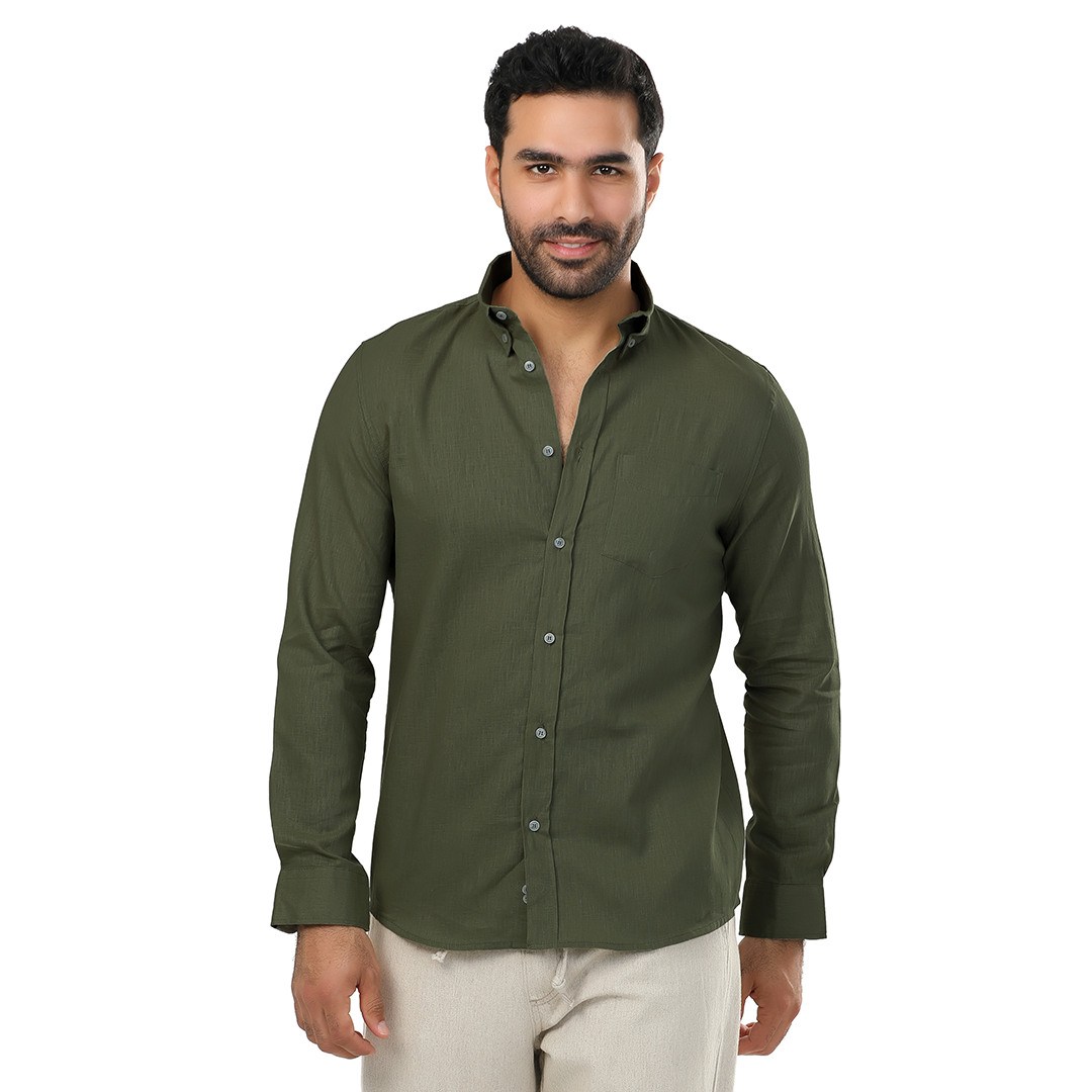 Regular Fit Linen Shirt