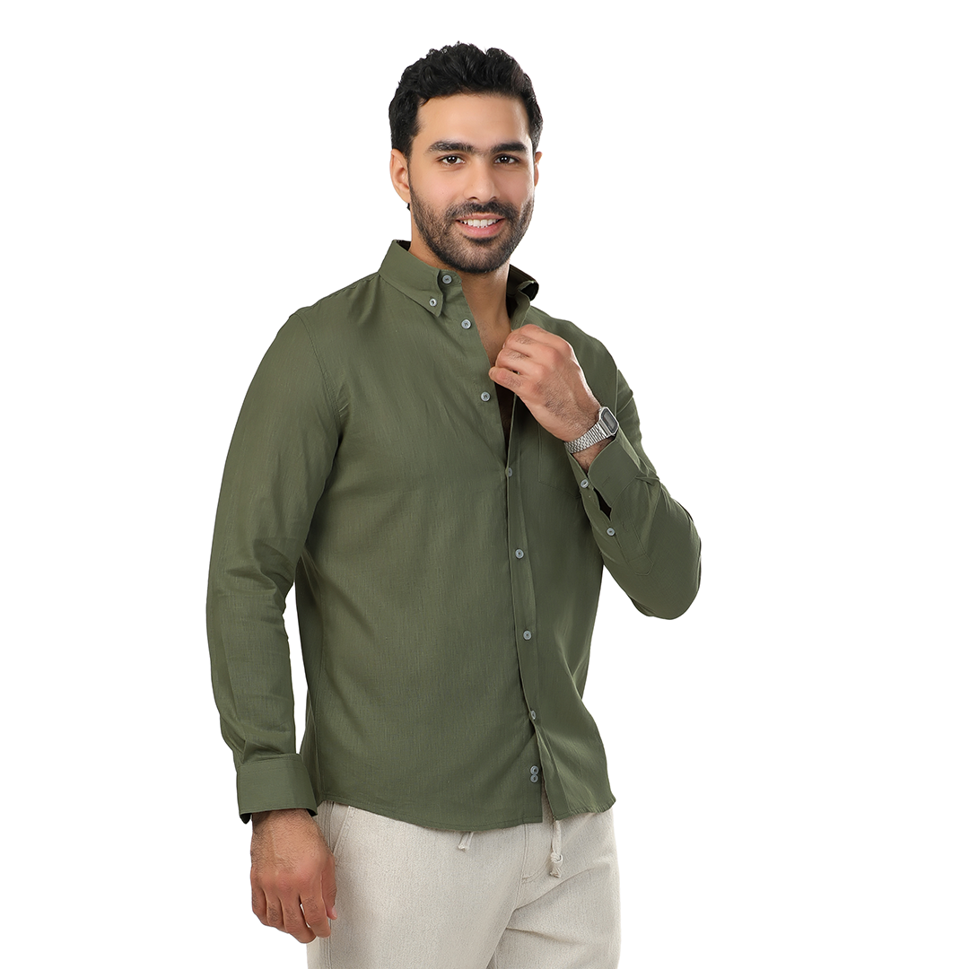Regular Fit Linen Shirt