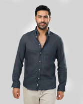 قميص كتان بقصه مريحه