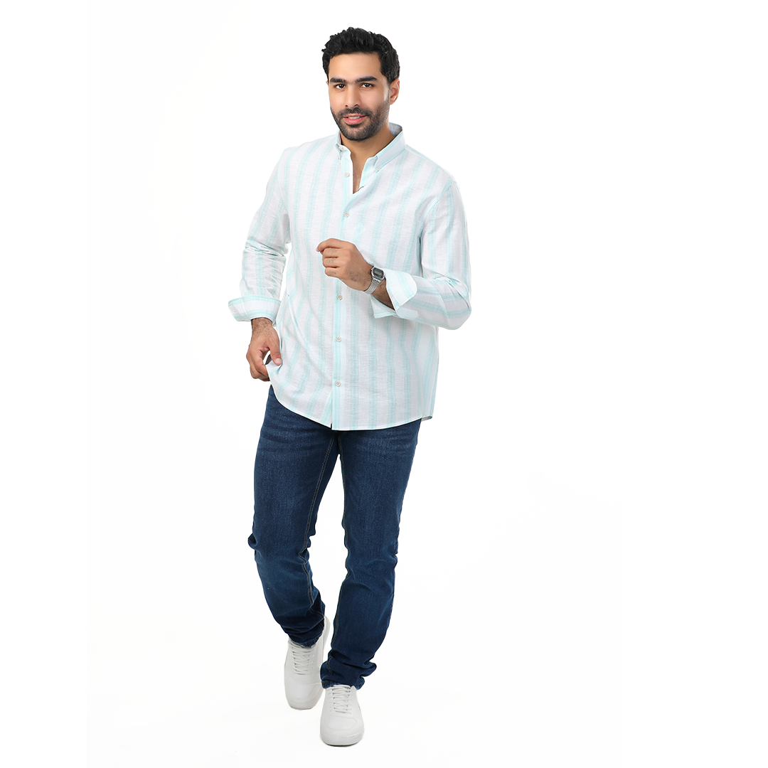 Regular Fit Stripped Lenin Shirt