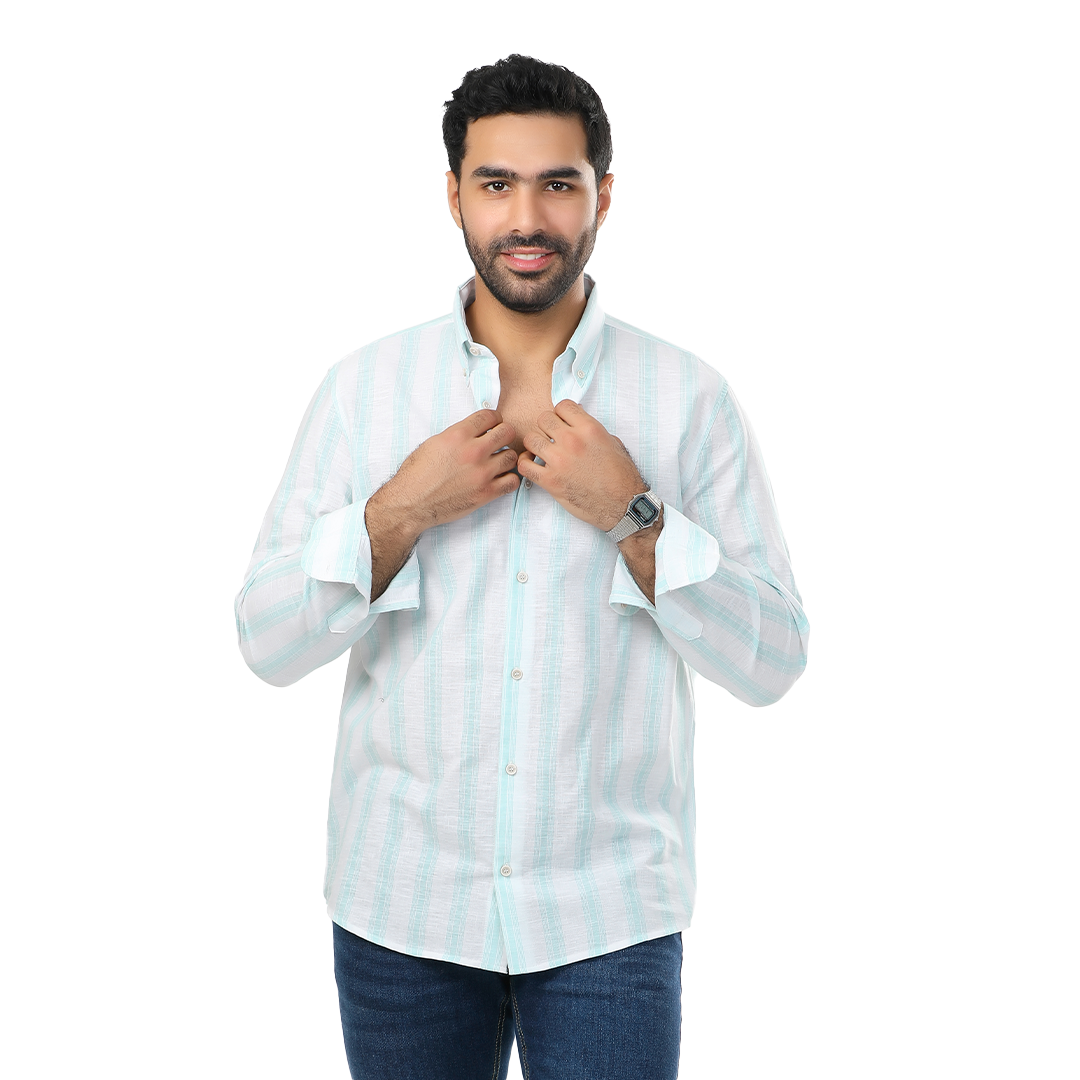 Regular Fit Stripped Lenin Shirt