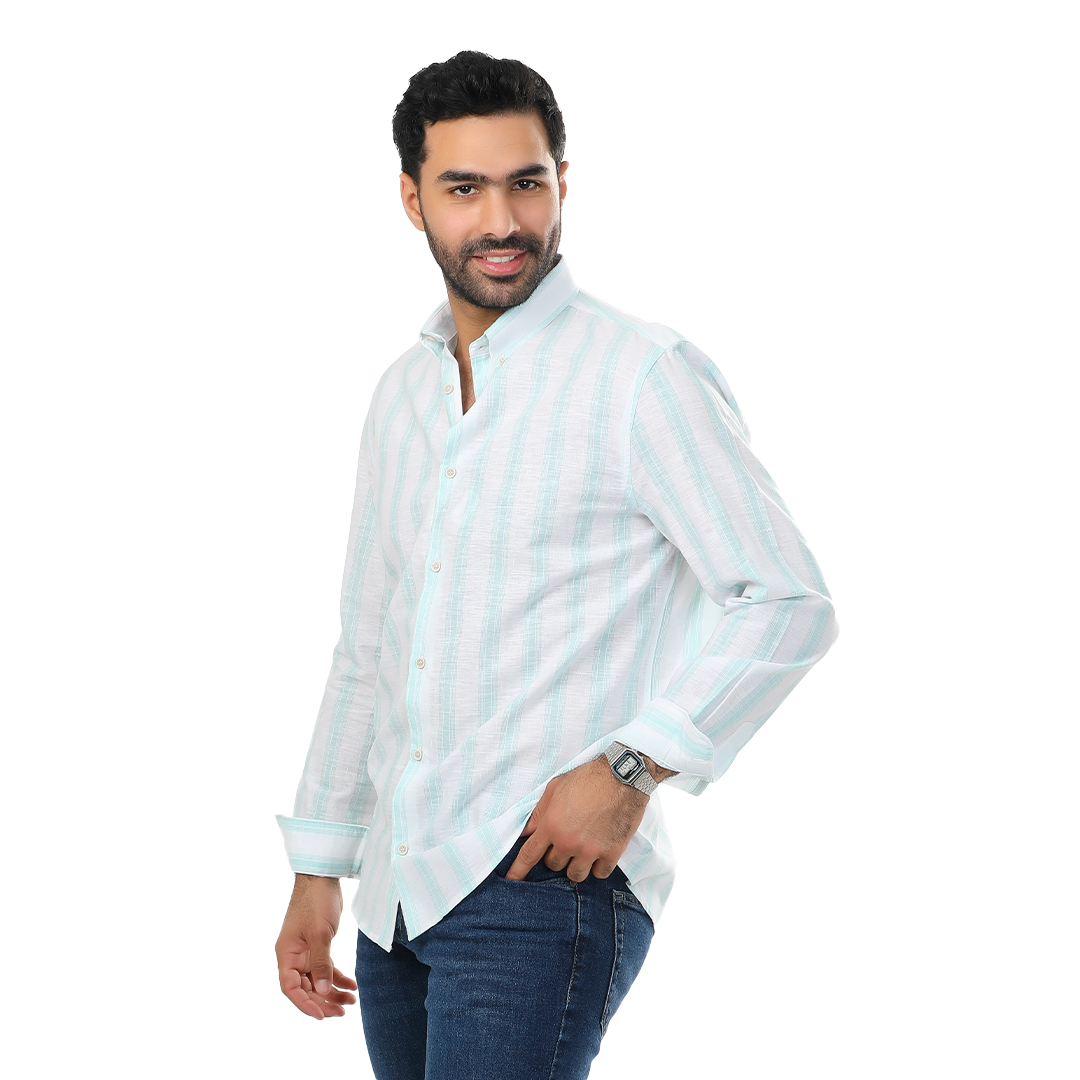 Regular Fit Stripped Lenin Shirt
