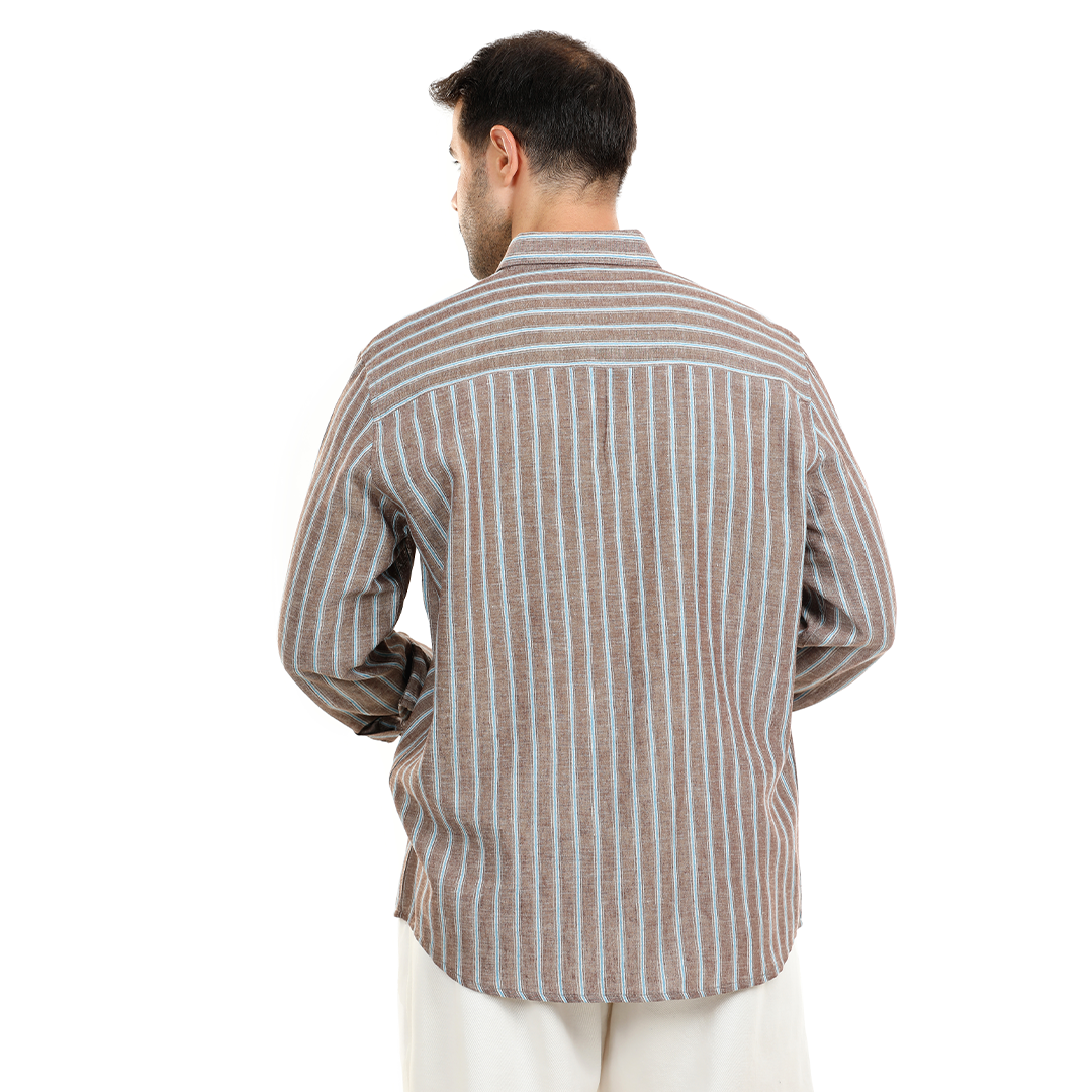 Regular Fit Stripped Lenin Shirt