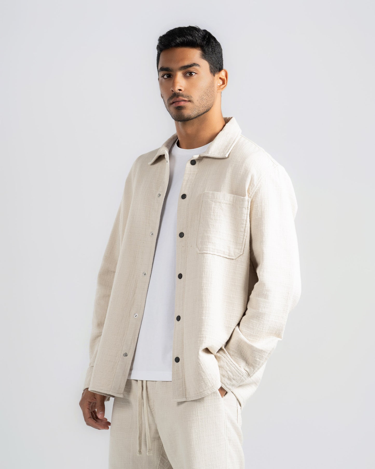 TEXTURED CHECK SHIRT