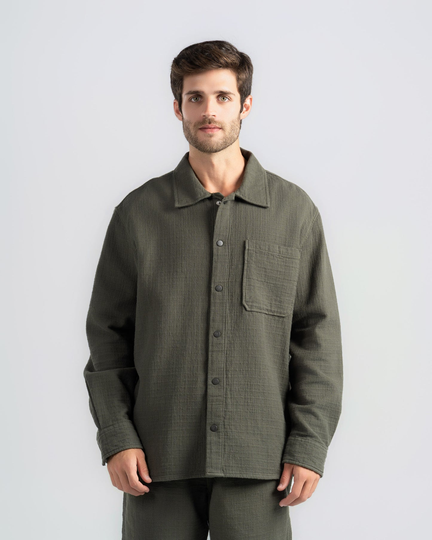 TEXTURED CHECK SHIRT