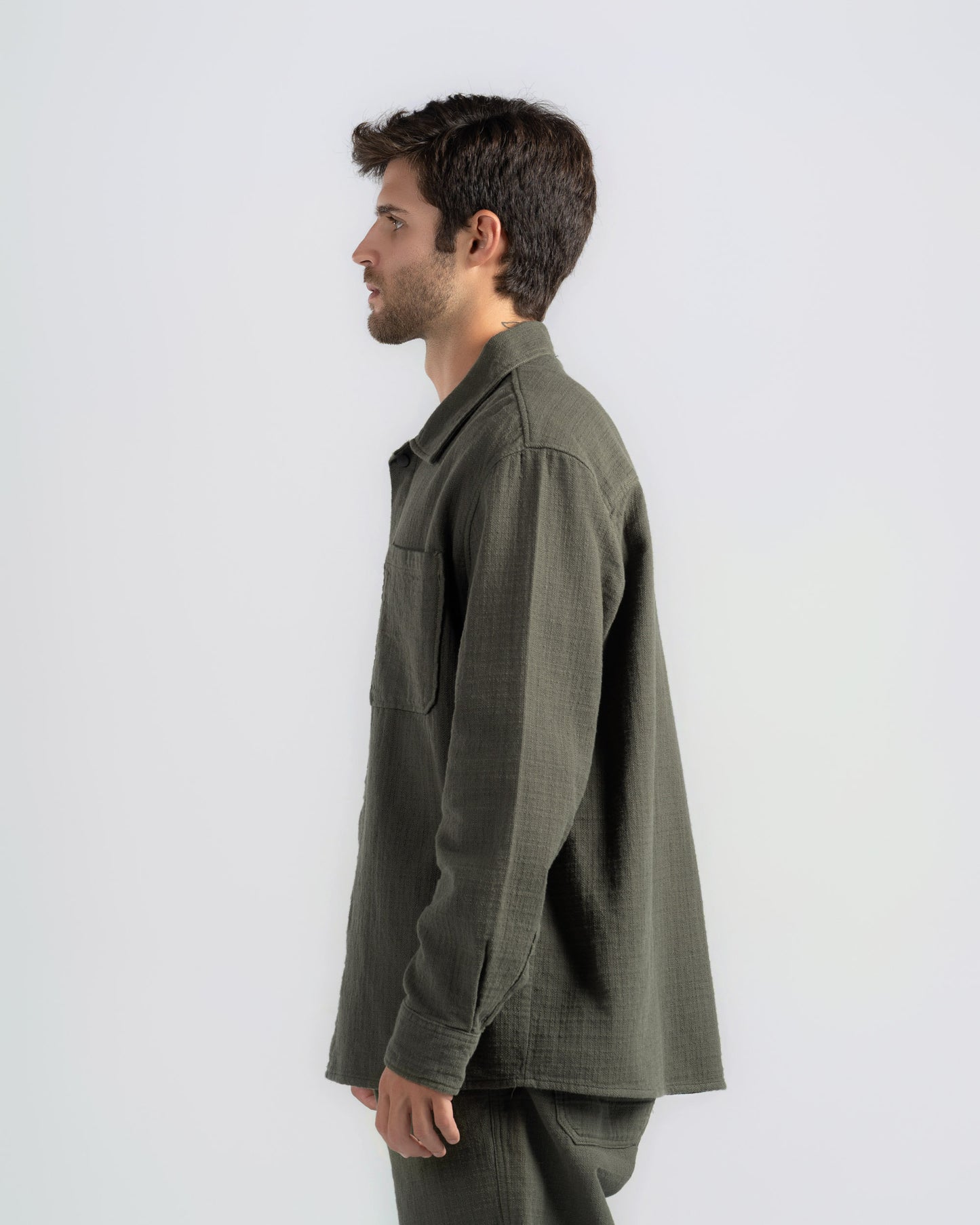 TEXTURED CHECK SHIRT