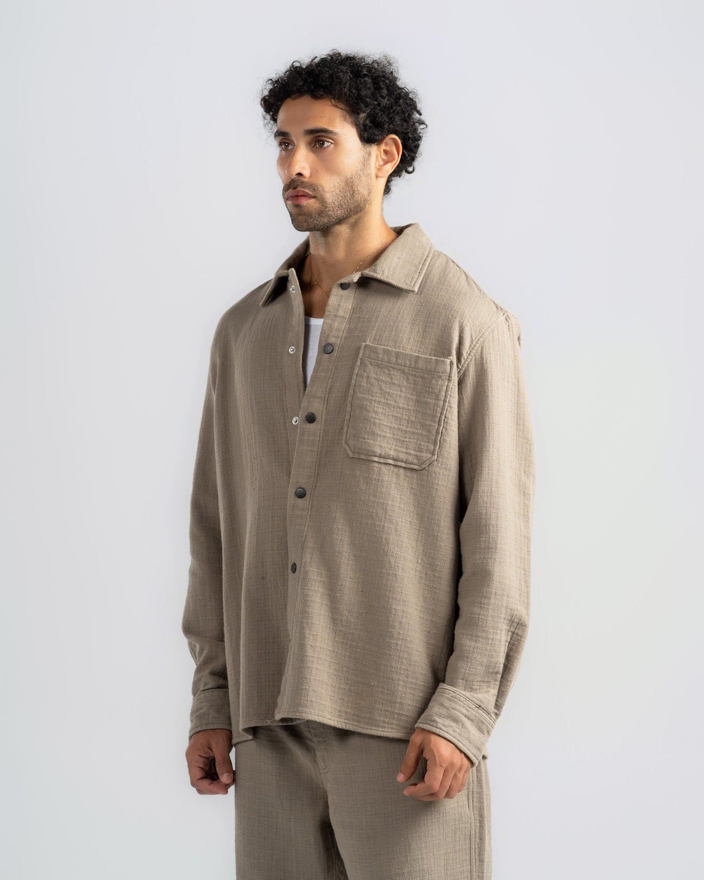 TEXTURED CHECK SHIRT