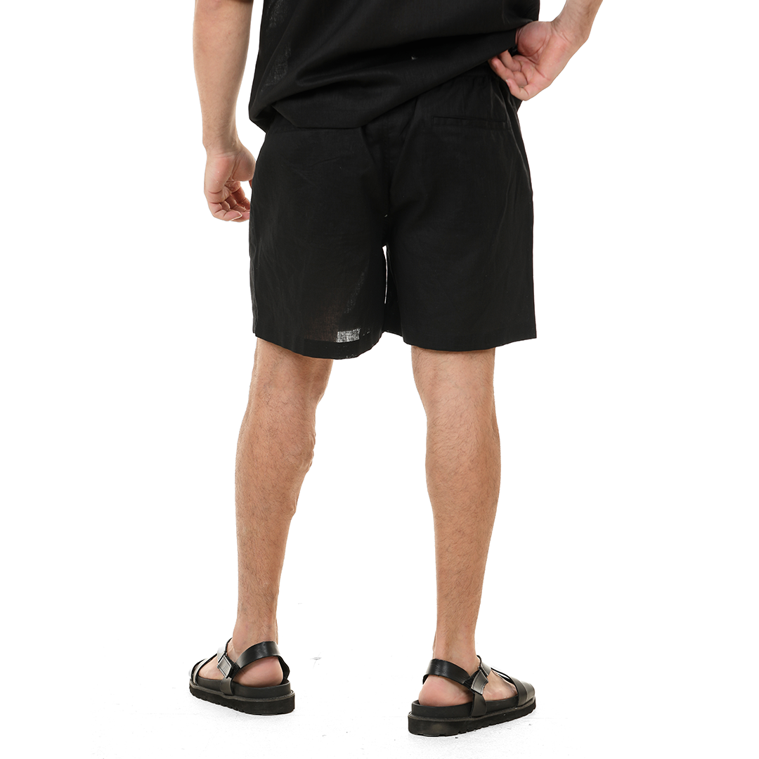 Regular Fit Linen Shorts