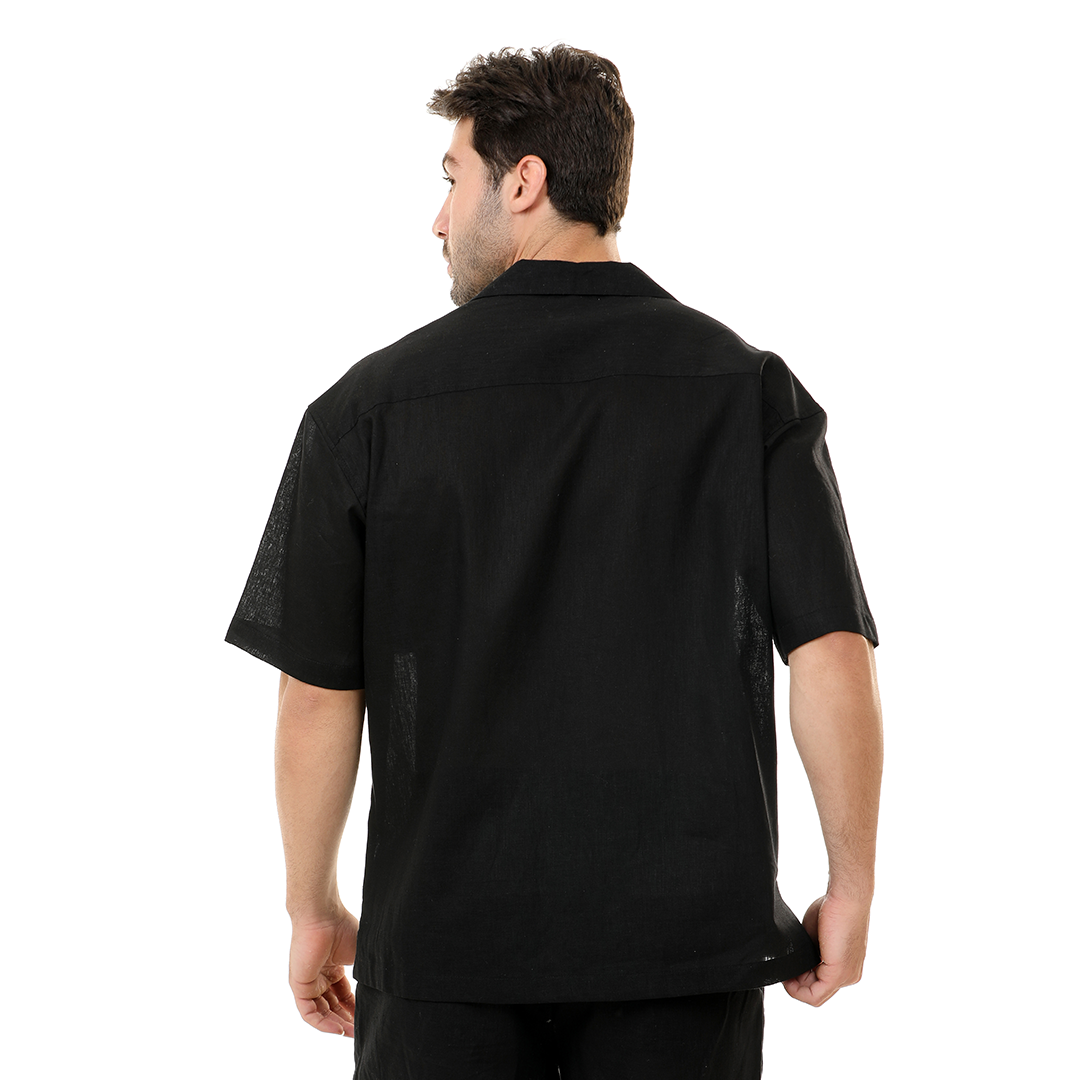 Regular Fit Linen Shirt Short Sleeve