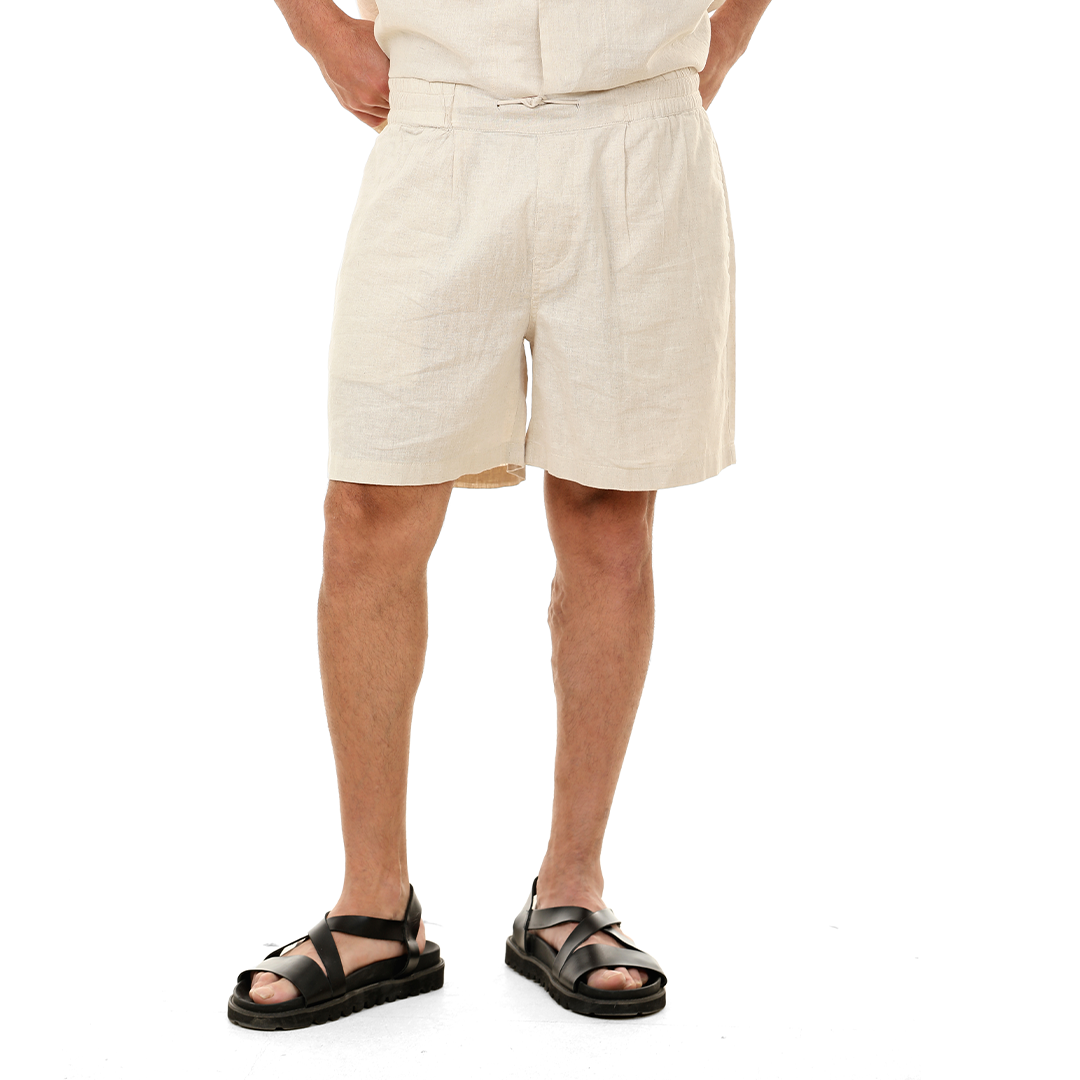 Regular Fit Linen Shorts