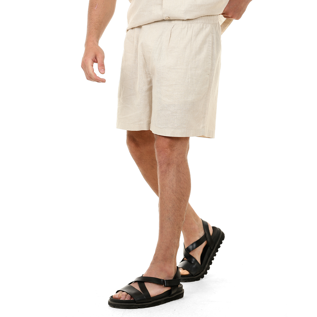 Regular Fit Linen Shorts