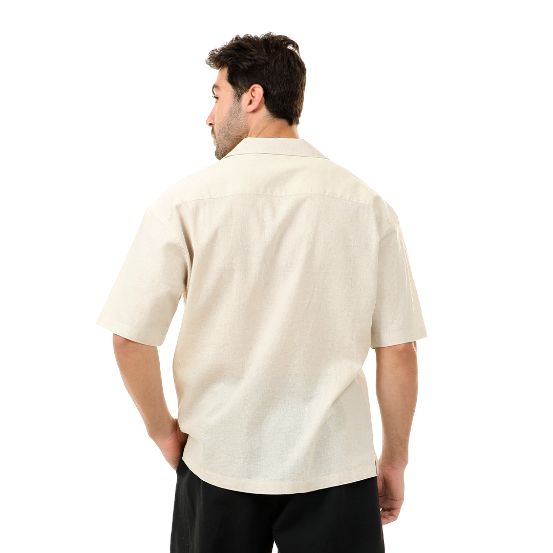 Regular Fit Linen Shirt Short Sleeve