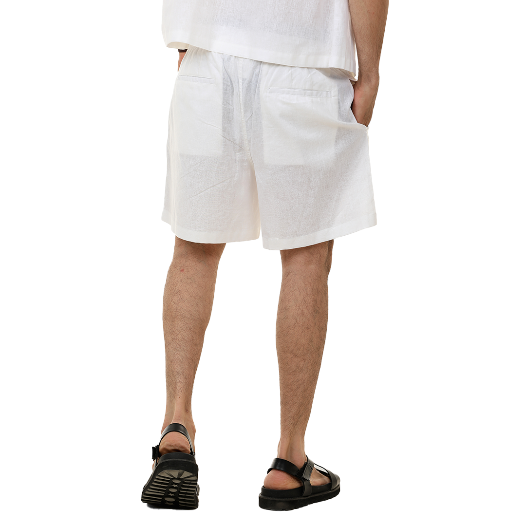 Regular Fit Linen Shorts