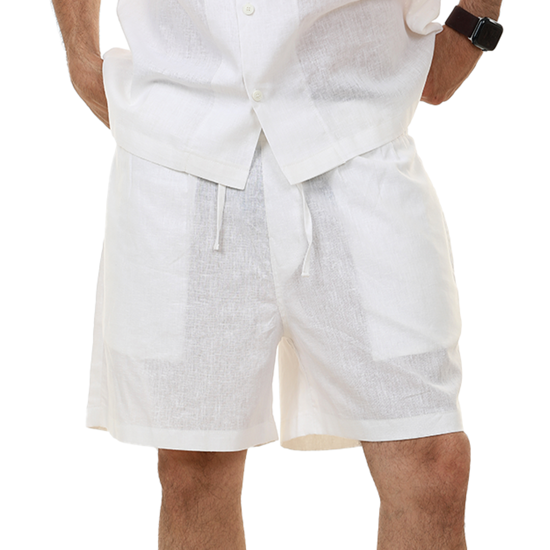 Regular Fit Linen Shorts