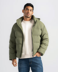 HOODED PUFFER JACKET