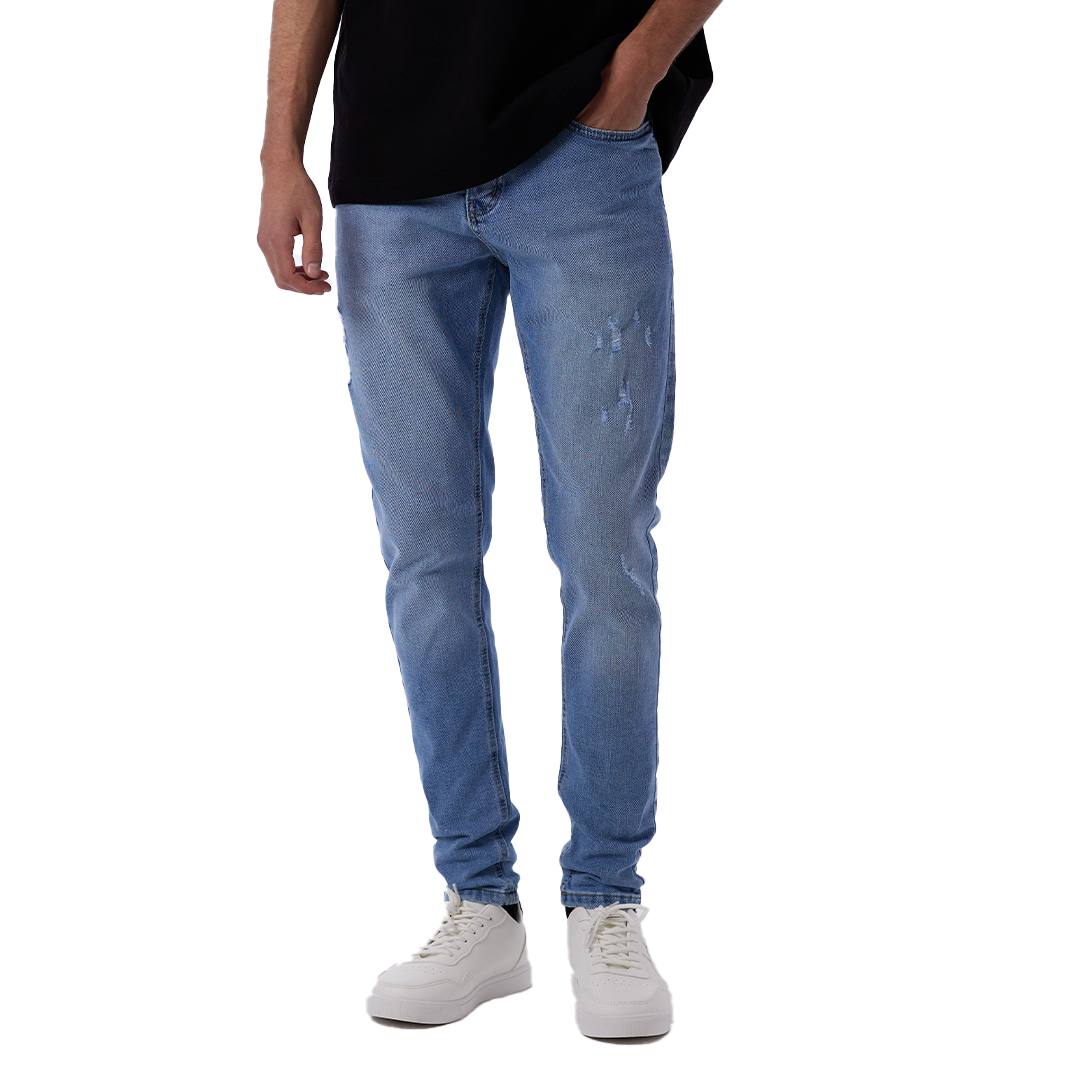 Ripped Carrot Fit Jeans Pants
