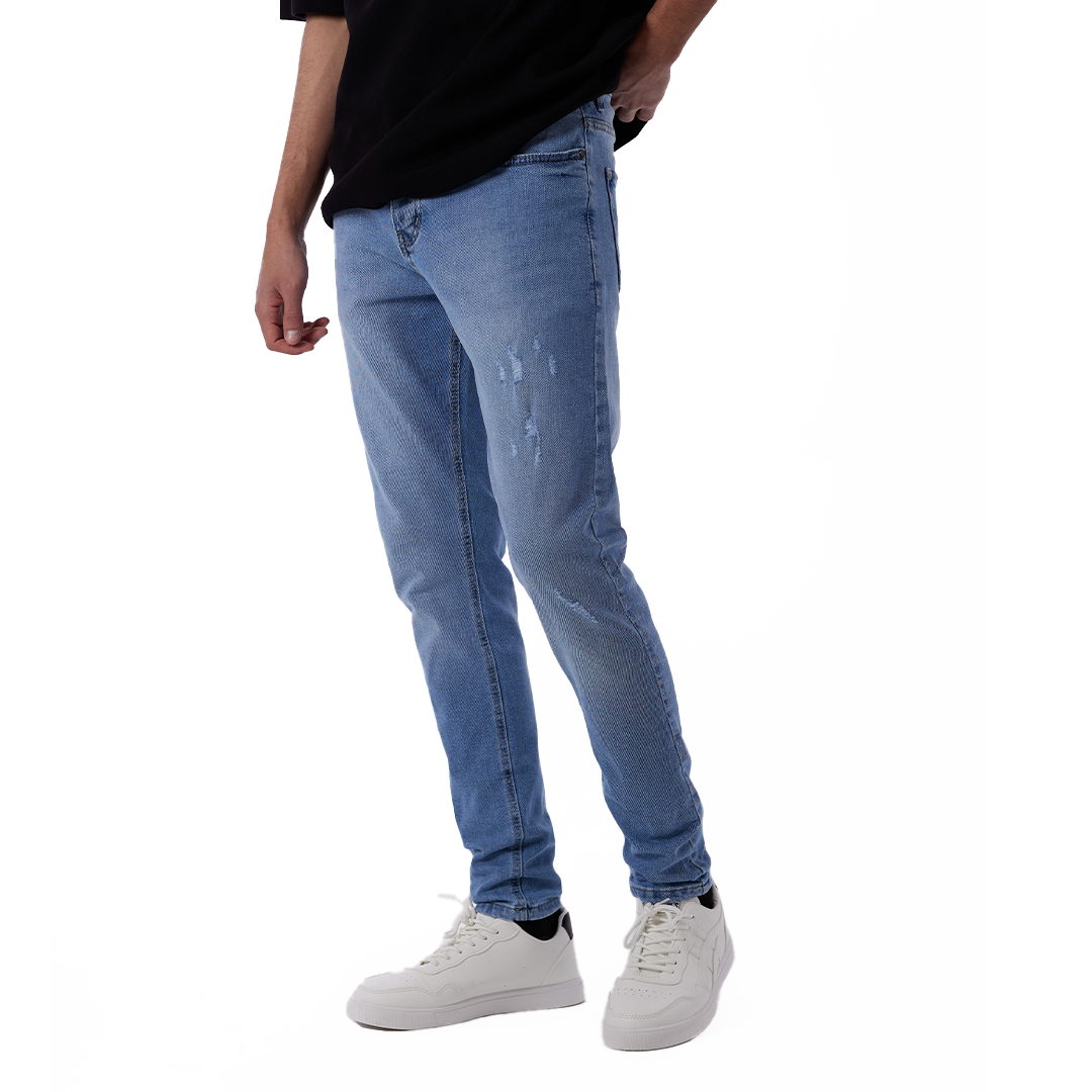 Ripped Carrot Fit Jeans Pants