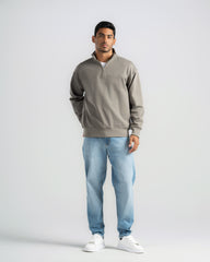BASIC QUARTER-ZIP SWEATSHIRT