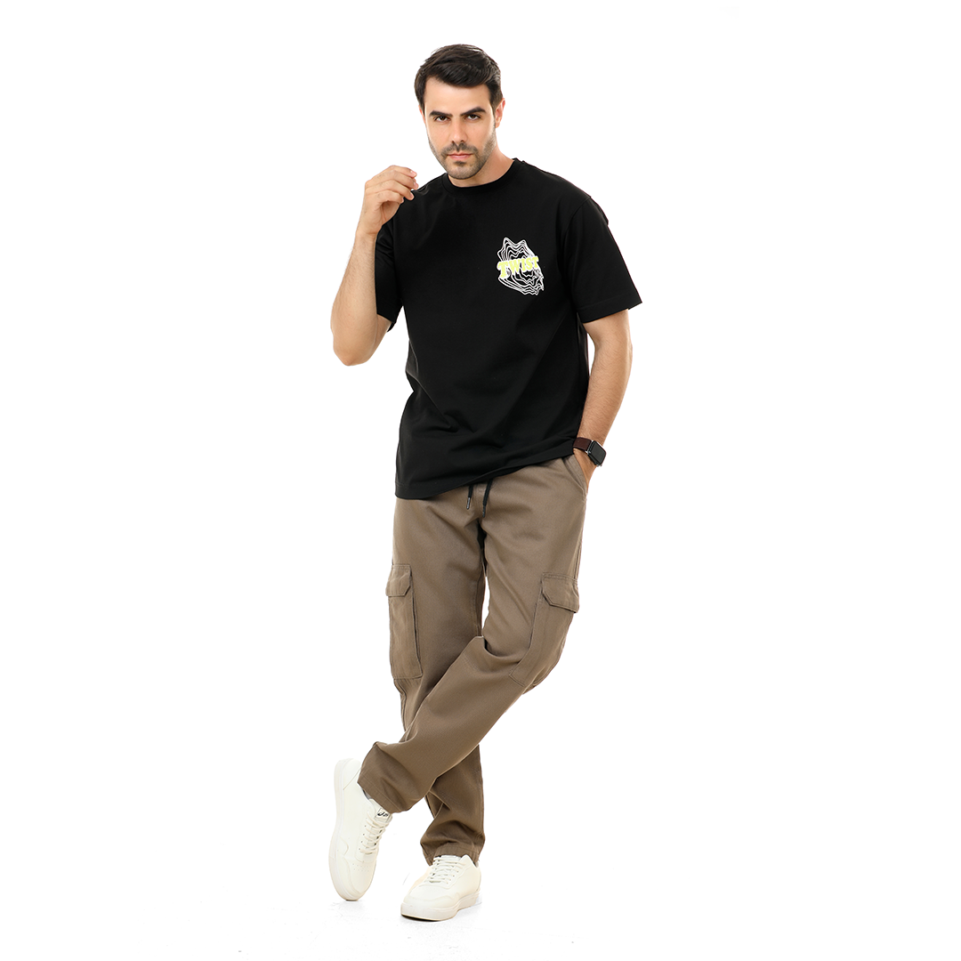 تيشيرت مطبوع اوفر سايز
