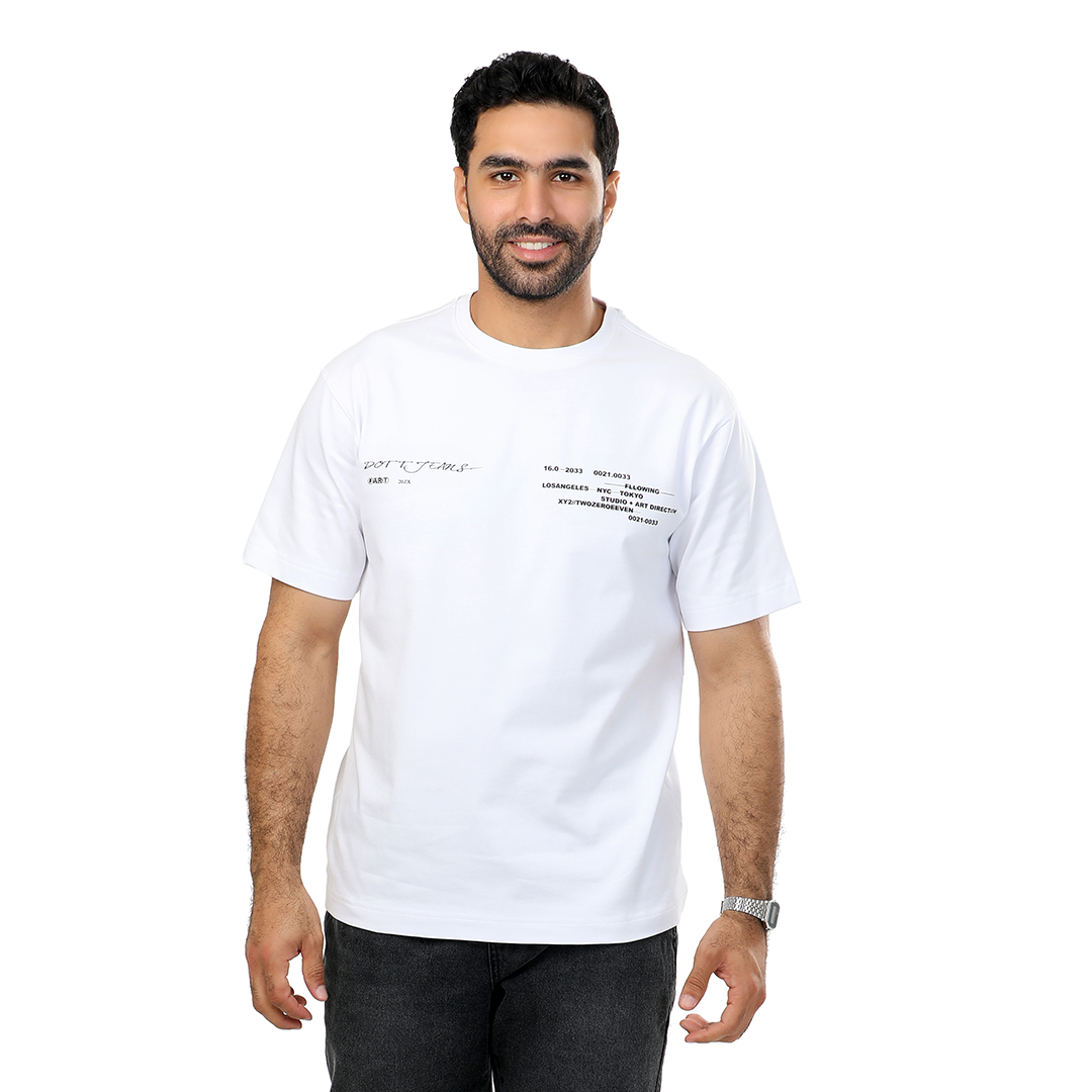تيشرت مطبوع بقصه مريحه