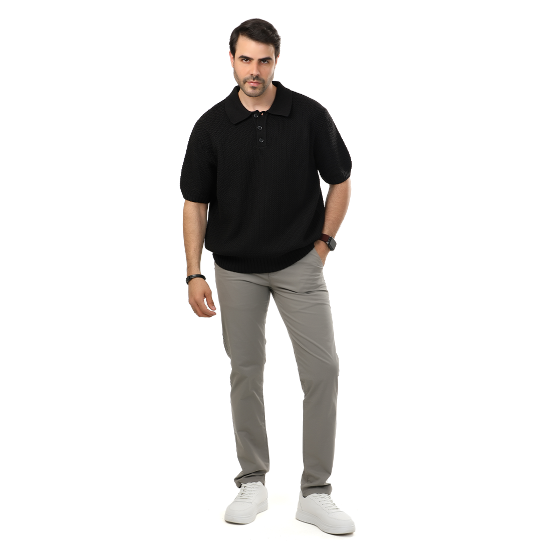 Regular Fit Knitting Polo T-Shirt