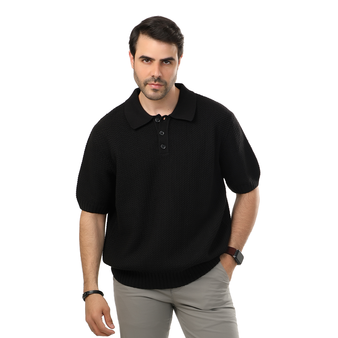 Regular Fit Knitting Polo T-Shirt