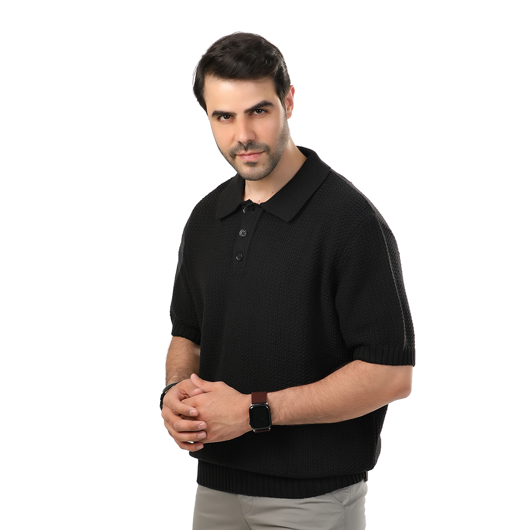 Regular Fit Knitting Polo T-Shirt