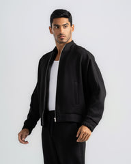 Cotton blend jacket with pockets