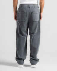WASHED WIDE LEG JOGGER TROUSERS