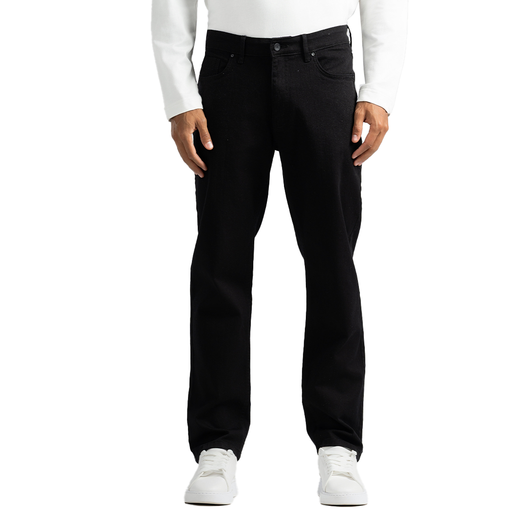 Straight Fit Gabardine Pants-5 Pocket