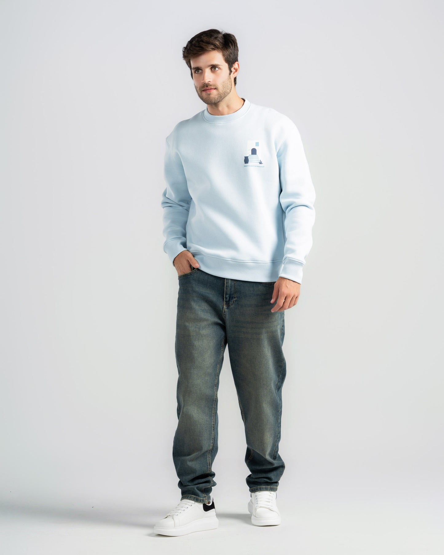Print Crowneck Sweatshirt