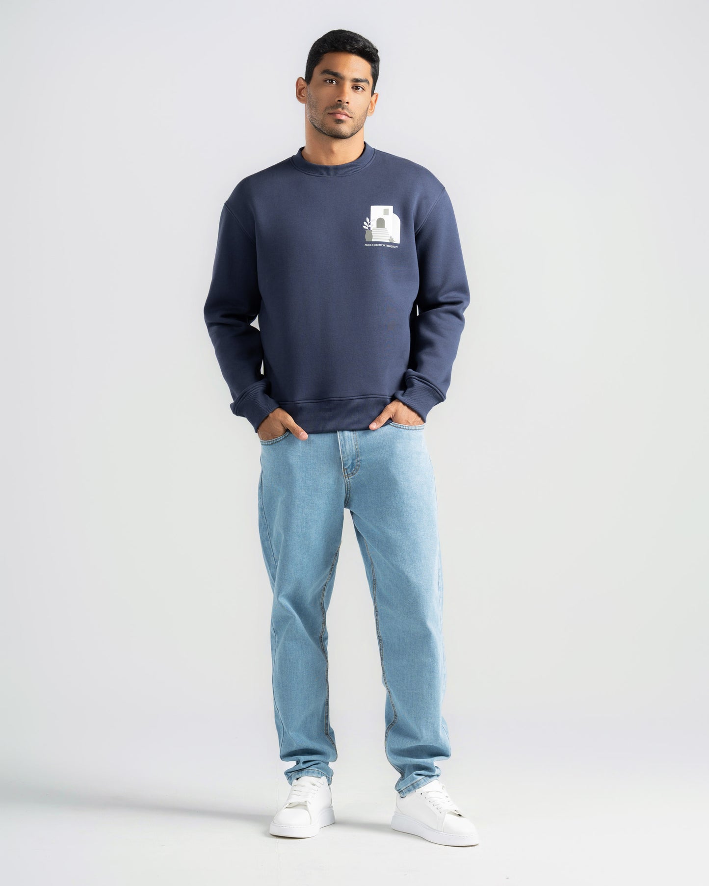 Print Crowneck Sweatshirt