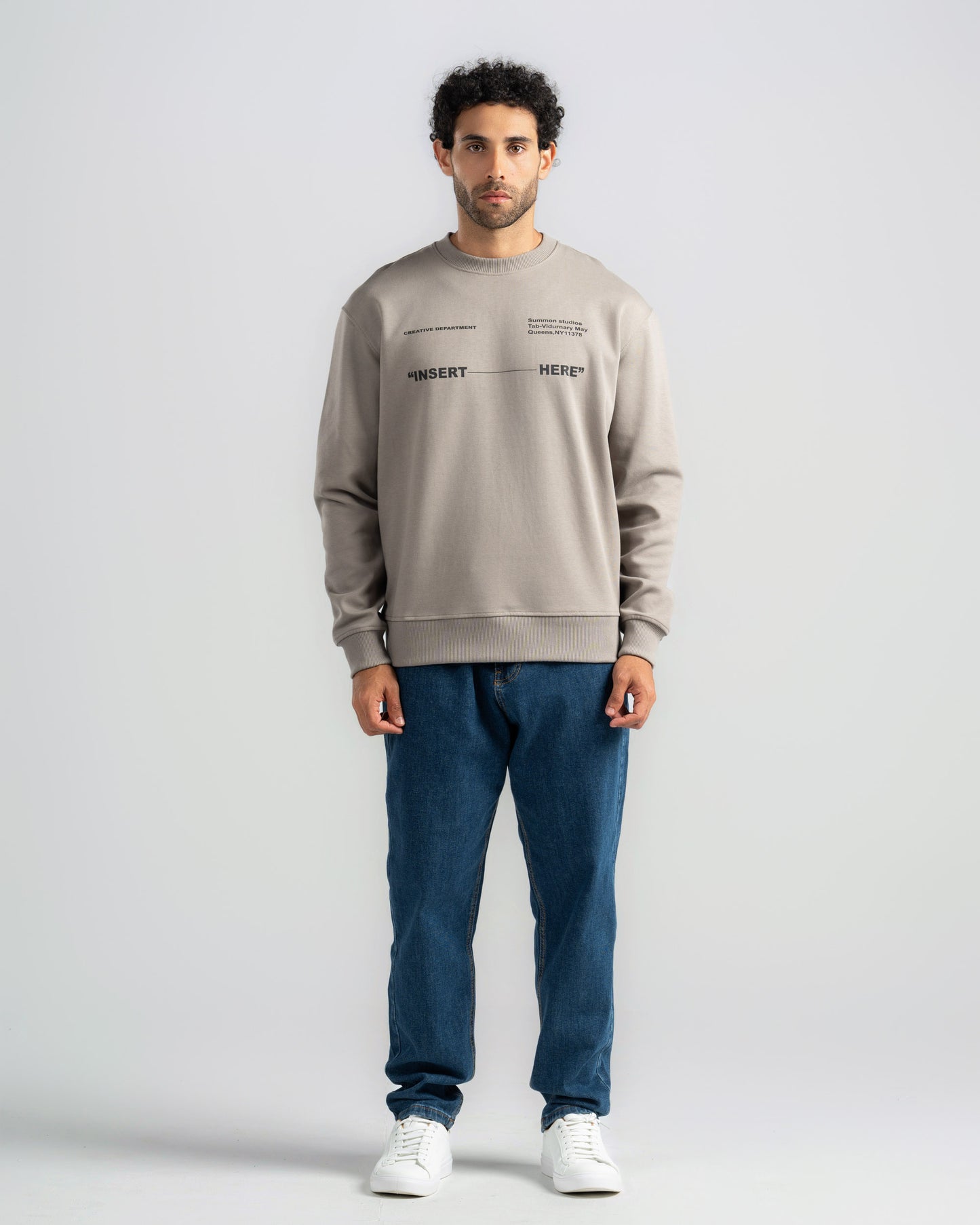 Print Crowneck Sweatshirt