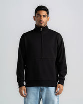 BASIC Half-ZIP SWEATSHIRT