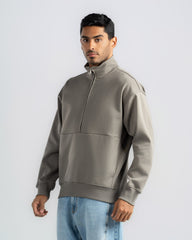 BASIC Half-ZIP SWEATSHIRT