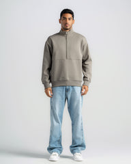 BASIC Half-ZIP SWEATSHIRT