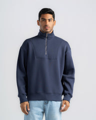 BASIC QUARTER-ZIP SWEATSHIRT
