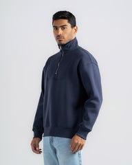 BASIC QUARTER-ZIP SWEATSHIRT