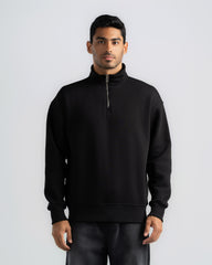 BASIC QUARTER-ZIP SWEATSHIRT