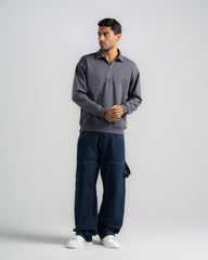 QUARTER ZIP POLO SHIRT