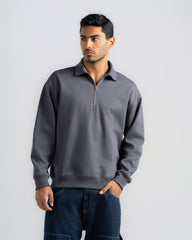 QUARTER ZIP POLO SHIRT