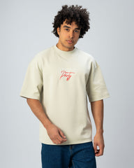 Printed Oversized Raglan T.shirt